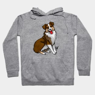 Dog - Australian Shepherd - Tri-Color Liver Hoodie